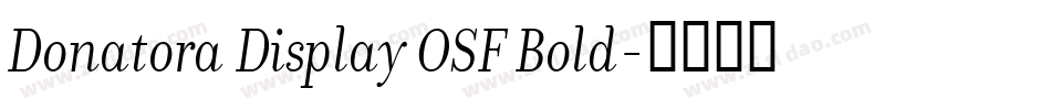 Donatora Display OSF Bold字体转换